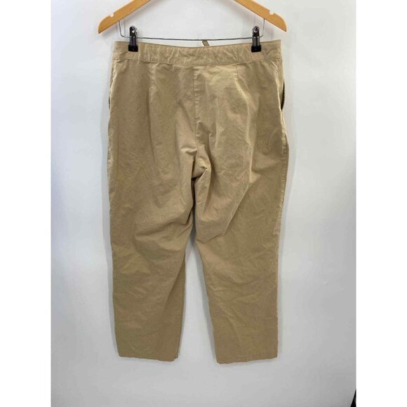 Orvis Pants Womens 10 Tan Khaki Cotton Polyester‎ Blend Tie Waist Pockets - Picture 4 of 8